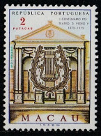 1972 Macao Centenary Of The D.Pedro V Theater. Set MNH** Pa5 - Unused Stamps