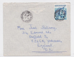 Seychelles Victoria Lettre Timbre Poisson Fish Stamp Air Mail Cover 1969 - Seychellen (...-1976)
