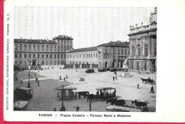 TORINO - PALAZZO REALE - PIAZZA CASTELLO - FORMATO PICCOLO - EDIZ. MULETTI N.2 TORINO - NUOVA - Palazzo Reale