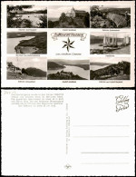 Waldeck (am Edersee) Mehrbildkarte Rd. Um Schloß Waldeck Edersee-Strandbad 1960 - Waldeck