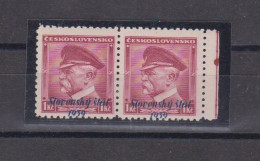 SLOVAKIA 1939 1 Kc Missplaced Ovpt Pair MNH - Covers & Documents
