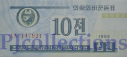 KOREA 10 CHON 1988 PICK 25 UNC - Korea, Noord