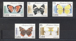 Cuba 1997- Butterflies Set (5v) - Nuovi