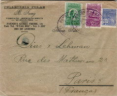 BRAZIL 1930  AIRMAIL LETTER SENT FROM RIO DR JANEIRO TO PARIS - Covers & Documents