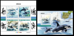 Sierra Leone 2023 Orcas Attacking Ships. (411) OFFICIAL ISSUE - Dolphins