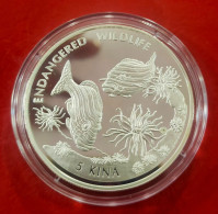 PAPUA NUEVA GUINEA. AÑO 1997. 5 KINA PLATA "PECES".PESO 31,6 GR - Papoea-Nieuw-Guinea