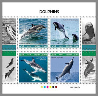 SIERRA LEONE 2023 MNH Dolphins Delfine M/S – OFFICIAL ISSUE – DHQ2424 - Dolphins