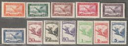 HONGRIE - Poste Aérienne N°12/23 **/* (1927-30) - Nuevos