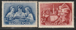 HONGRIE - Poste Aérienne N°134/5 ** (1952) - Nuevos