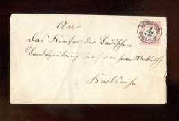 DEUTSCHES REICH / 1872, Ganzsachenumschlag Mi. U 2 Mit K1 "HEIDELBERG STADT-POST" Nach Karlsruhe (R2241) - Briefe