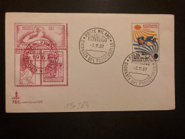 LETTRE GIORNATA DEL FRANCOBOLO TP L25 OBL.3 12 67 POSTE MILANO - 1961-70: Marcophilie