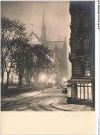 ALHP7-0409-ALBERT MONIER - PARIS - NEIGE - RUE DU CLOITRE NOTRE-DAME - Monier