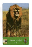 Africa Wildlife Lion Léo  Télécarte Angleterre Royaume-Unis Phonecard ( T 134) - Collezioni