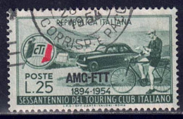 Italien / Triest Zone A - 1954 - Touring-Club, Nr. 238, Gestempelt / Used - Used