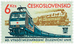 58114 MNH CHECOSLOVAQUIA 1982 60 ANIVERSARIO DE LA UNION INTERNACIONAL DE FERROCARRILES - Nuevos