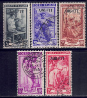 Italien / Triest Zone A - 1950 - Freimarken, Lot Aus Nr. 123 - 131, Gestempelt / Used - Used