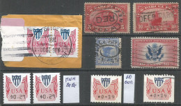 USA Parcel Post, Special Delivery, Registration, Distributors - Small Lot Of MNH NoGum Used, Used On-piece - Unclassified