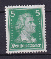 Deutsches Reich 387 Johann Wolfgang V. Goethe 5 Pf Postfrisch  - Andere & Zonder Classificatie