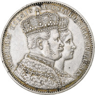 Royaume De Prusse, Wilhelm I, Krönungstaler, 1861, Berlin, Argent, TTB+, KM:488 - Taler Et Doppeltaler