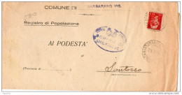 1946   LETTERA CON ANNULLO BARBARANO VICENTINO VICENZA - Poststempel