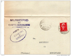 1946 Lettera Con Annullo Castelgoberto Vicenza - Poststempel