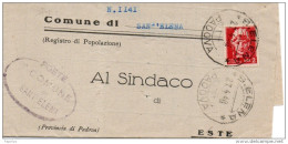 1946 LETTERA CON ANNULLO S. ELENA  PADOVA - Poststempel