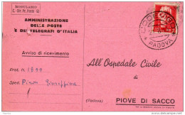 1945  CARTOLINA CON ANNULLO  CODEVIGO PADOVA - Poststempel
