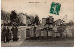 Aizenay : La Gare (Vue Intérieure Avec Train) - Aizenay