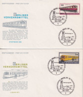 FDC  "Berliner Verkehrsmittel"  (2 Stück)       1971 - Covers & Documents