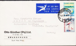 1962. SOUTH WEST AFRICA.  Fine Small Commercial Envelope To GMUND, Germany BY AIR MAIL With ... (Michel 305+) - JF546586 - Südwestafrika (1923-1990)
