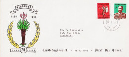 1965. SOUTH WEST AFRICA.  WINDHOEK Set With 2 Stamps On FDC WINDHOEK 18 X 65. (Michel 325-326) - JF546589 - Südwestafrika (1923-1990)