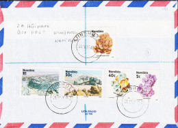 1992. SOUTH WEST AFRICA.  Very Interesting Registered AIRMAIL Cover To Hamburg, Germany With... (Michel 371+) - JF546596 - Südwestafrika (1923-1990)