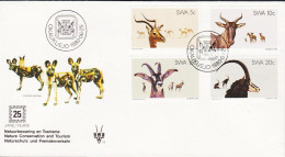 1980. SOUTH WEST AFRICA.  Nature Protection Complete Set On FDC (Michel 472-475) - JF546617 - Südwestafrika (1923-1990)