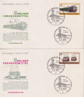 FDC  "Berliner Verkehrsmittel"  (4 Stück)       1971 - Covers & Documents