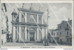 Bt87 Cartolina La Maddalena Piazza E Chiesa S.maria Maddalena Sassari Sardegna - Sassari