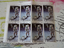 Planche Timbres  Ras Al Khaima Apollo 14 - 4 - Andere & Zonder Classificatie