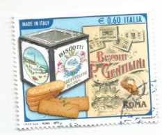 (REPUBBLICA ITALIANA) 2010, BISCOTTI GENTILINI - Serie Di 1 Francobollo Usato - 2001-10: Gebraucht