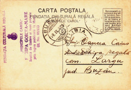 FUNDATIA CULTURALA REGALA PRINCIPELE CAROL 1935 POST CARD ROMANIA - Covers & Documents