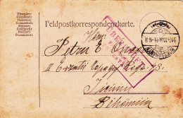 AUSTRO-HUNGARY FELDPOSTKARTE CENSORED ,WW1 TEMESZVAR, ROMANIA - Cartas De La Primera Guerra Mundial