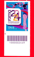 Nuovo - MNH - ITALIA - 2024 - Campionati Europei Di Atletica Leggera Roma 2024 - B Zona 1 - Barre 2449 - Códigos De Barras