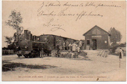 Beauvoir Sur Mer : Arrivée En Gare Du Train De Fromentine à Challans - Beauvoir Sur Mer
