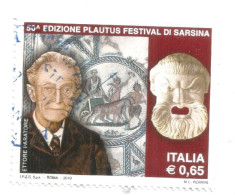 (REPUBBLICA ITALIANA) 2010, PLAUTUS FESTIVAL DI SARSINA - Serie Di 1 Francobollo Usato - 2001-10: Gebraucht