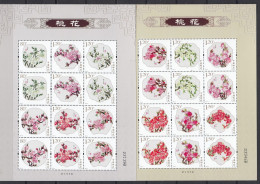 China 2013 - FLOWERS - 2 Sheetles - MNH - Nuevos