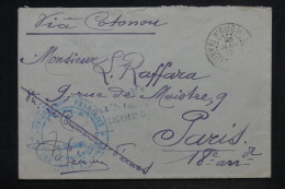 NIGER - Enveloppe En Fm De N'Guigni Pour Paris Via Cotonou En 1918 - L 153489 - Briefe U. Dokumente
