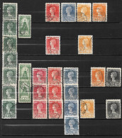 1923 Jubileumzegels Collectie Tandingen Tussen NVPH 121 B - 128 H - Usati