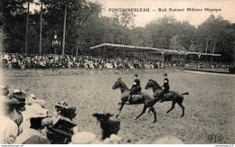 N°26402 Z -cpa Fontainebleau -raid National Militaire Hippique- - Paardensport