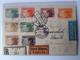 Flugpostbrief Wien -  Olmütz - Lettres & Documents
