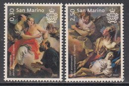 2020 San Marino Tiepolo Art Paintings   Complete Set Of 2  MNH @ BELOW FACE VALUE - Neufs