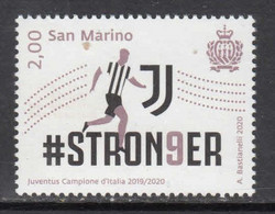 2020 San Marino Juventus Football Complete Set Of 1  MNH @ BELOW FACE VALUE - Neufs