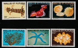 WALLIS Et FUTUNA - N°248/253 ** (1979)  Faune Marine - Unused Stamps
